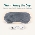 Recervo Warming Steam Eye Mask — USB Heated Compress for Tired Eyes, Sleep & Stress Relief