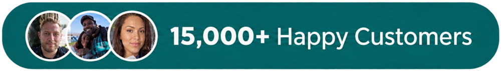 15,000+ happy customers